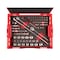 Tekton 105pc 1/4, 3/8 In Dr 6-Point Socket Set w/ Lid Insert in Stacking Tool Box (5/32 - 1 in, 4 - 24 mm) OLB91301 - alternate 2